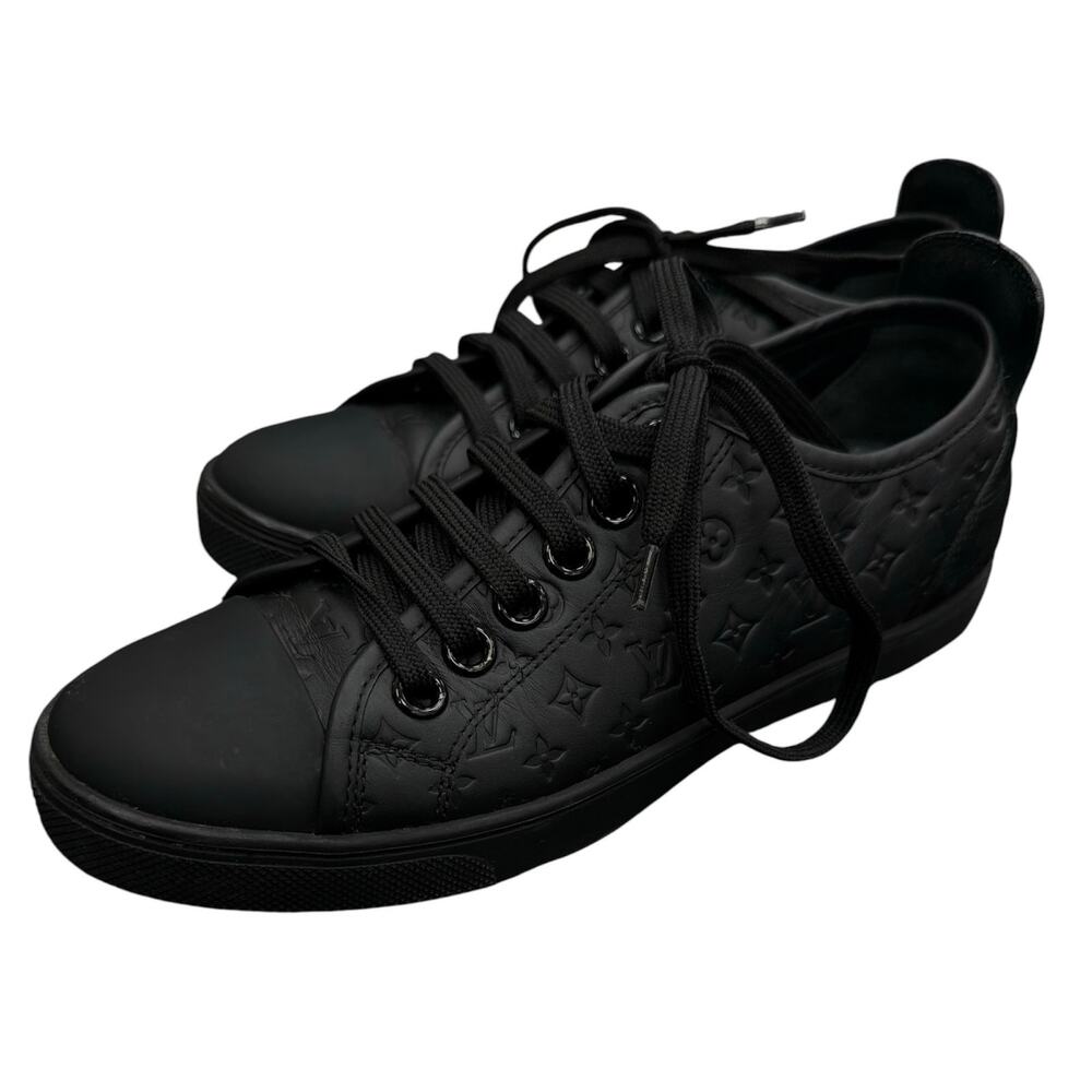 Louis Vuitton Women’s US 5/5.5 Embossed Monogram Leather Low-Top Sneakers
